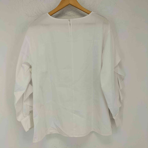 ユナイテッドアローズグリーンレーベルリラクシング UNITED ARROWS green label relaxing フリルスリーブ ブラウス レディース