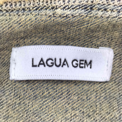 ラグアジェム LAGUA GEM POCKET HOODIE デニムベスト レディース FREE