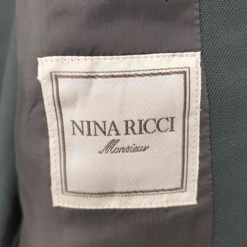 ニナリッチ NINA RICCI シルク100 ダブルブレストテーラードジャケット メンズ 94