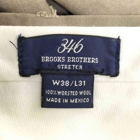 ブルックスブラザーズ 346 BROOKS BROTHERS ウール 2タックワイドスラックス メンズ W38/L31