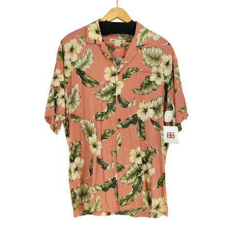 MILSON 90s- USA製 ボタニカルデザインアロハシャツ メンズ M