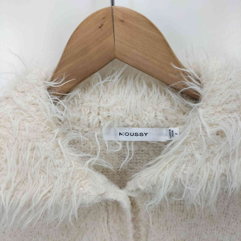マウジー moussy シャギーニットカーディガン レディース FREE