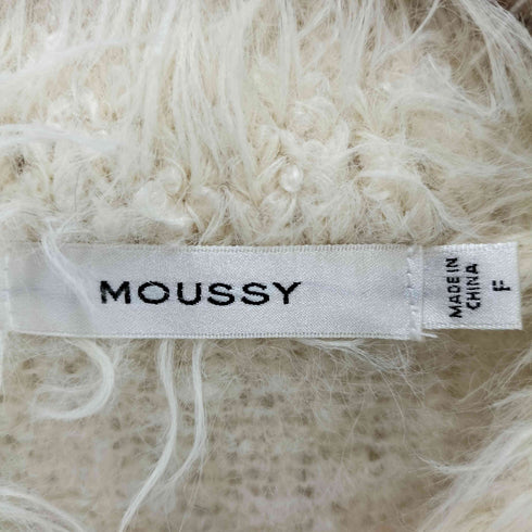マウジー moussy シャギーニットカーディガン レディース FREE