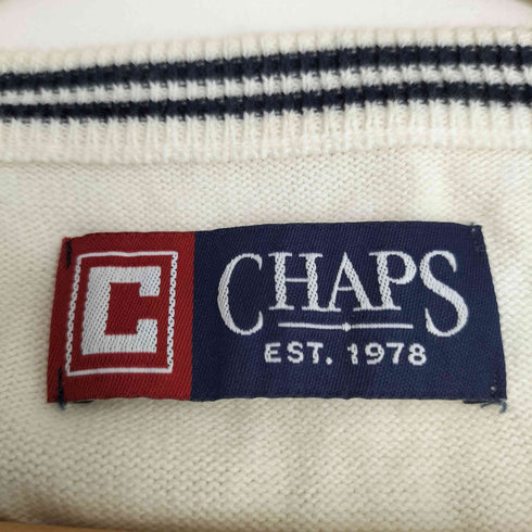 チャップス CHAPS ワンポイント刺繍ニットベスト メンズ XL