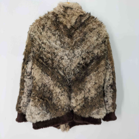 NABRO Stretch Fur リアルファージャケット ボックスシルエット メンズ