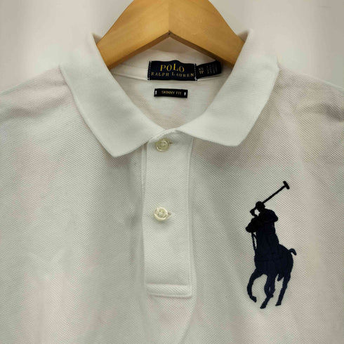 ポロラルフローレン POLO RALPH LAUREN SKINNY FIT ビッグポニー刺繍半袖ポロシャツ Y2K レディース XS