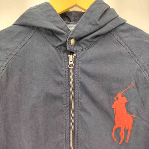 ポロバイラルフローレン Polo by RALPH LAUREN ビッグポニー ジップアップ フーデッドジャケット レディース L