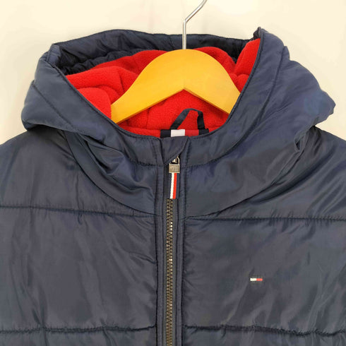 トミーヒルフィガー TOMMY HILFIGER アームロゴ フーデッド パテッドジャケット レディース L (14-16)