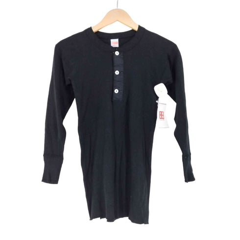 ヘルスニット Healthknit USA製 ヘンリーネックカットソー メンズ S