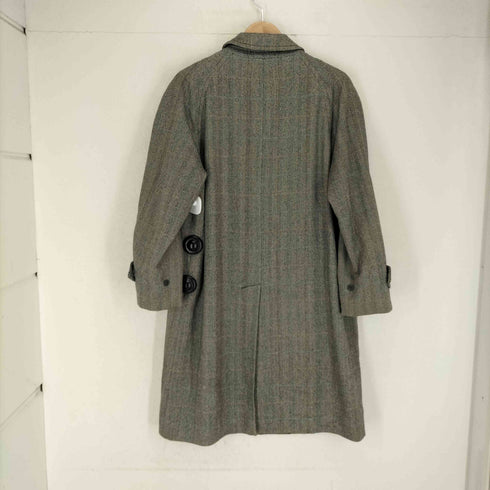 バーバリーズ BURBERRYS WOOL&CASHMERE ウールカシミヤヘリンボーンステンカラーコート メンズ