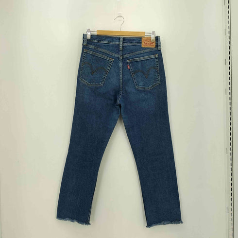 リーバイス Levis WEDGIE STRAIGHT ボタンフライ クラッシュデニムパンツ レディース 30