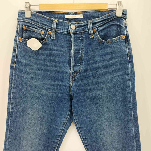 リーバイス Levis WEDGIE STRAIGHT ボタンフライ クラッシュデニムパンツ レディース 30