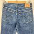 リーバイス Levis WEDGIE STRAIGHT ボタンフライ クラッシュデニムパンツ レディース 30