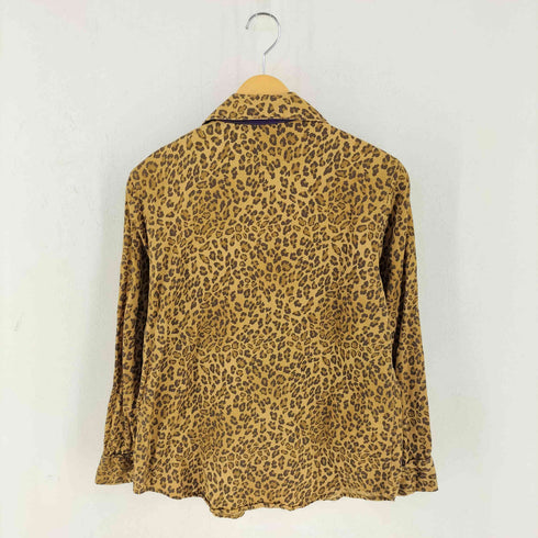 ローレンラルフローレン LAUREN RALPH LAUREN レオパード柄 刺繍 シャツ レディース import:L