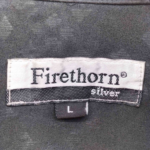 FIRETHORN 総柄 ソフト スエード シャツ メンズ import:L