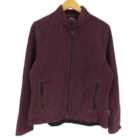 エディーバウアー Eddie Bauer カナダ製 POL ARTEC WIND PRO ジップアップ スタンドネック フリース ジャケット メンズ import:L