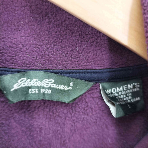 エディーバウアー Eddie Bauer カナダ製 POL ARTEC WIND PRO ジップアップ スタンドネック フリース ジャケット メンズ import:L