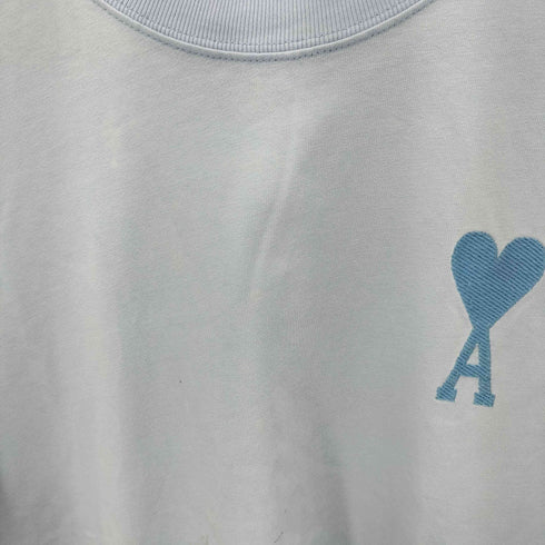 アミアレクサンドルマテュッシ AMI ALEXANDRE MATTIUSSI ワンポイントロゴ刺繍 クルーネック半袖Tシャツ カットソー レディース S