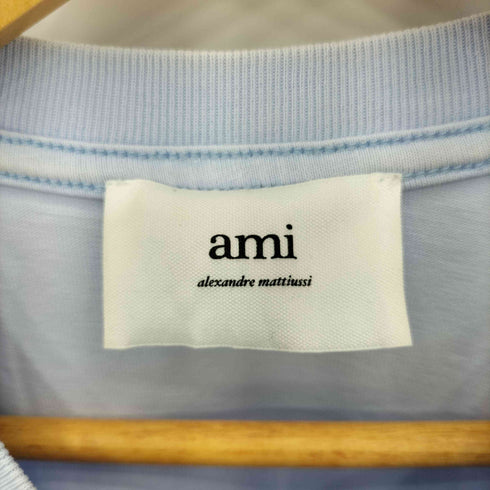 アミアレクサンドルマテュッシ AMI ALEXANDRE MATTIUSSI ワンポイントロゴ刺繍 クルーネック半袖Tシャツ カットソー レディース S