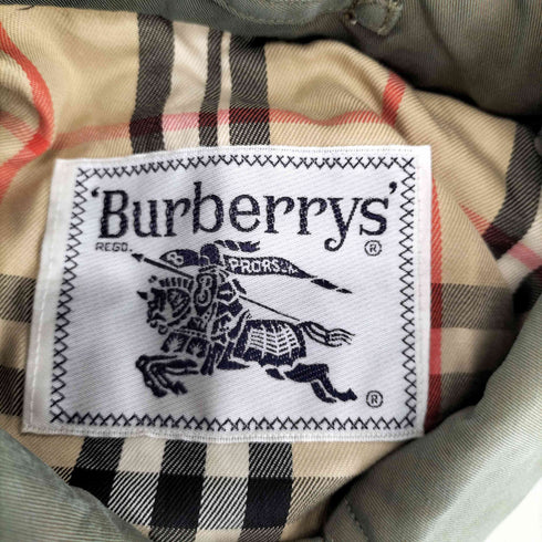バーバリーズ BURBERRYS 裏地ノヴァチェックステンカラーコート 玉虫 レディース M