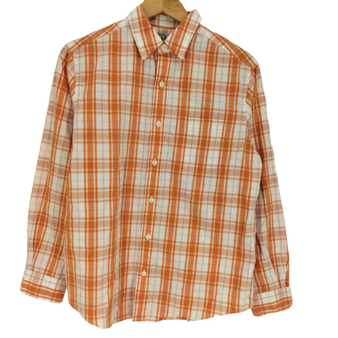 エルエルビーン L.L.Bean 90-00S マドラスチェック L/S コットン レギュラーカラー シャツ メンズ import:XS