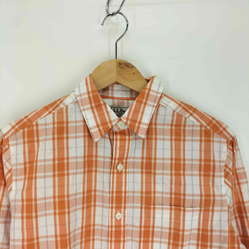エルエルビーン L.L.Bean 90-00S マドラスチェック L/S コットン レギュラーカラー シャツ メンズ import:XS