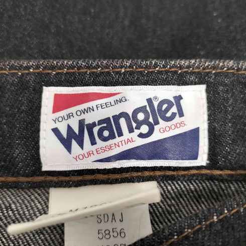 ラングラー Wrangler 先染めブラック デニムパンツ レディース 27inch