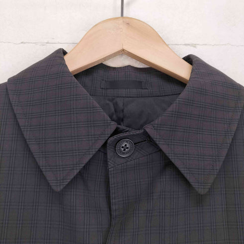 バーバリーブラックレーベル BURBERRY BLACK LABEL ハウスチェックステンカラーコート メンズ L