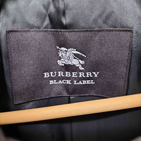 バーバリーブラックレーベル BURBERRY BLACK LABEL ハウスチェックステンカラーコート メンズ L