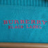 バーバリーブラックレーベル BURBERRY BLACK LABEL ロゴ刺繍 コットン Vネック セーター レディース US:0-2