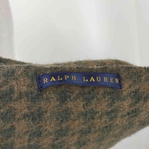ラルフローレン RALPH LAUREN 千鳥柄 ポニー刺しゅう マフラー メンズ