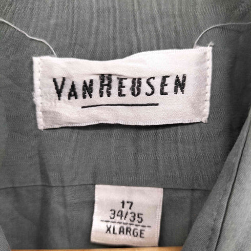 ヴァンヒューゼン VAN HEUSEN コットンポプリン レギュラーカラーシャツ メンズ 17 34/35