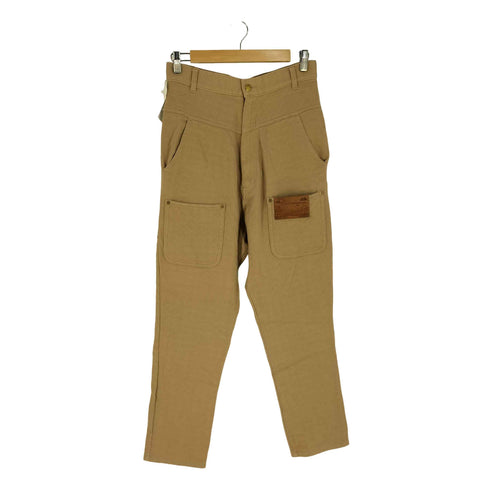 メルシーボークー mercibeaucoup 後ろ前 レザーパッチ エンボス パンツ レディース JPN:1