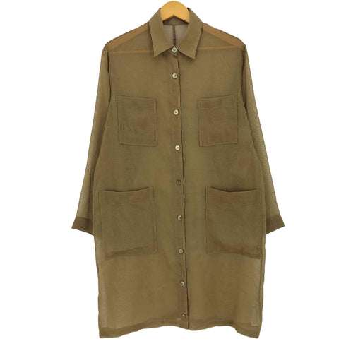 ノーブル Noble 23ss シアーオーガンジーシャツワンピース レディース FREE