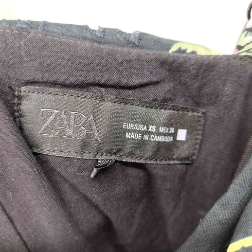 ザラ ZARA カットワーク刺繍入りロングワンピース レディース import:XS