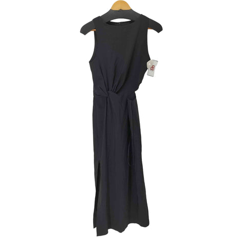 ザラ ZARA カットアウト ミディワンピース レディース import:M