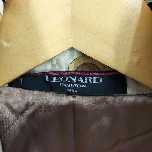レオナール LEONARD シルク スカーフ柄 中綿コート レディース JPN:11号