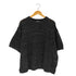 VELNUS Watermark knitting loose short sleeve lame summer knit/透かし編みルーズ半袖ラメサマーニット レディース JPN:S