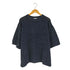 VELNUS Watermark knitting loose short sleeve lame summer knit/透かし編みルーズ半袖ラメサマーニット レディース JPN:S
