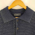 クレイル CLEL Vintage Design 3D Jacquard Short Sleeve Knit Polo/ヴィンテージデザイン 3Dジャガード半袖ニットポロ メンズ JPN:M
