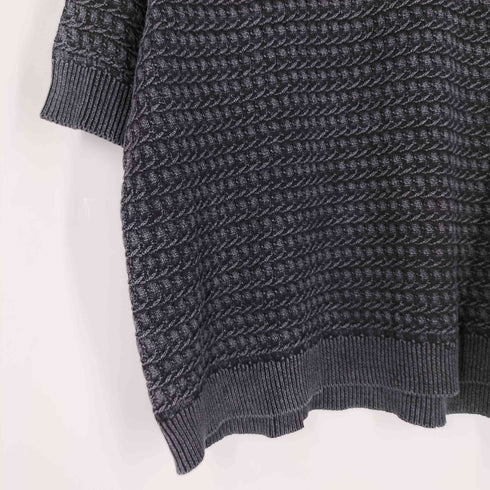クレイル CLEL Vintage Design 3D Jacquard Short Sleeve Knit Polo/ヴィンテージデザイン 3Dジャガード半袖ニットポロ メンズ JPN:M