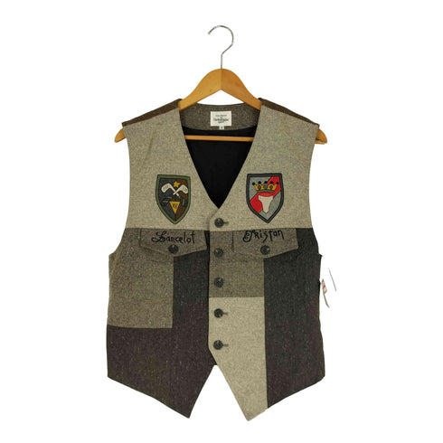 カステルバジャック CASTELBAJAC パッチワーク ウールベスト メンズ JPN:2