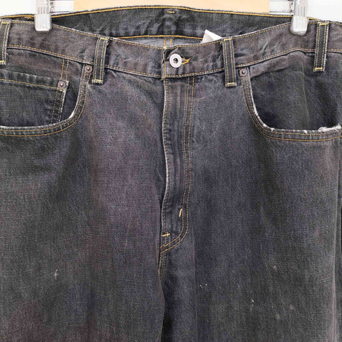 リーバイス Levis 90s USA製 ボタン裏511刻印 DRY GOODSタグ 569 先染め ブラック ワイドデニム メンズ