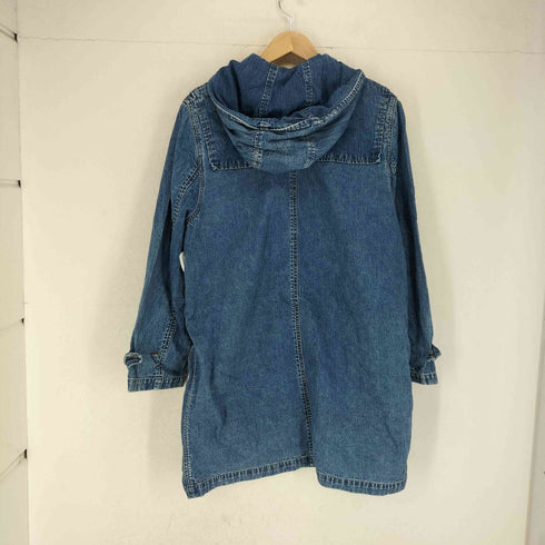革パッチ 90S デニムダッフルコート メンズ L