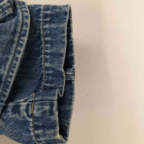 革パッチ 90S デニムダッフルコート メンズ L