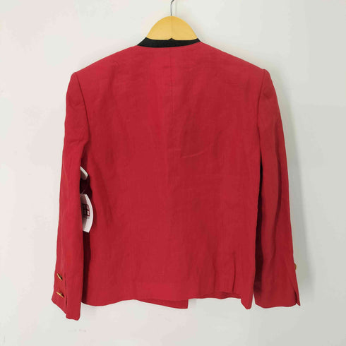 インゲボルグ INGEBORG リネン100 金ボタン ノーカラーセットアップ レディース