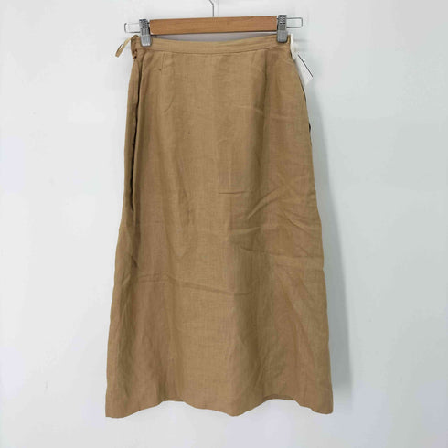 カネコイサオ KANEKO ISAO リネン100 ギャザーデザイン 開襟シャツ セットアップ レディース