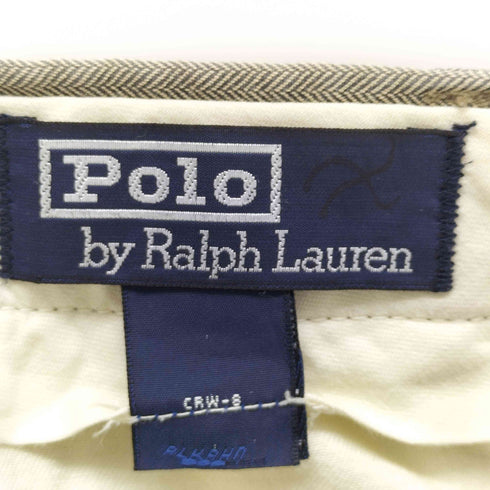 ポロバイラルフローレン Polo by RALPH LAUREN ドミニカ製 ヘリンボーン タックスラックスパンツ メンズ