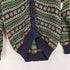ユナイテッドカラーズオブベネトン UNITED COLORS OF BENETTON MADE IN ITALY 90S~ ノルディック柄コットンカーディガン メンズ S