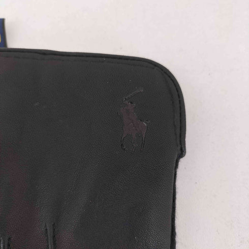 ポロラルフローレン POLO RALPH LAUREN ポニーエンボス レザー切替 手袋 メンズ